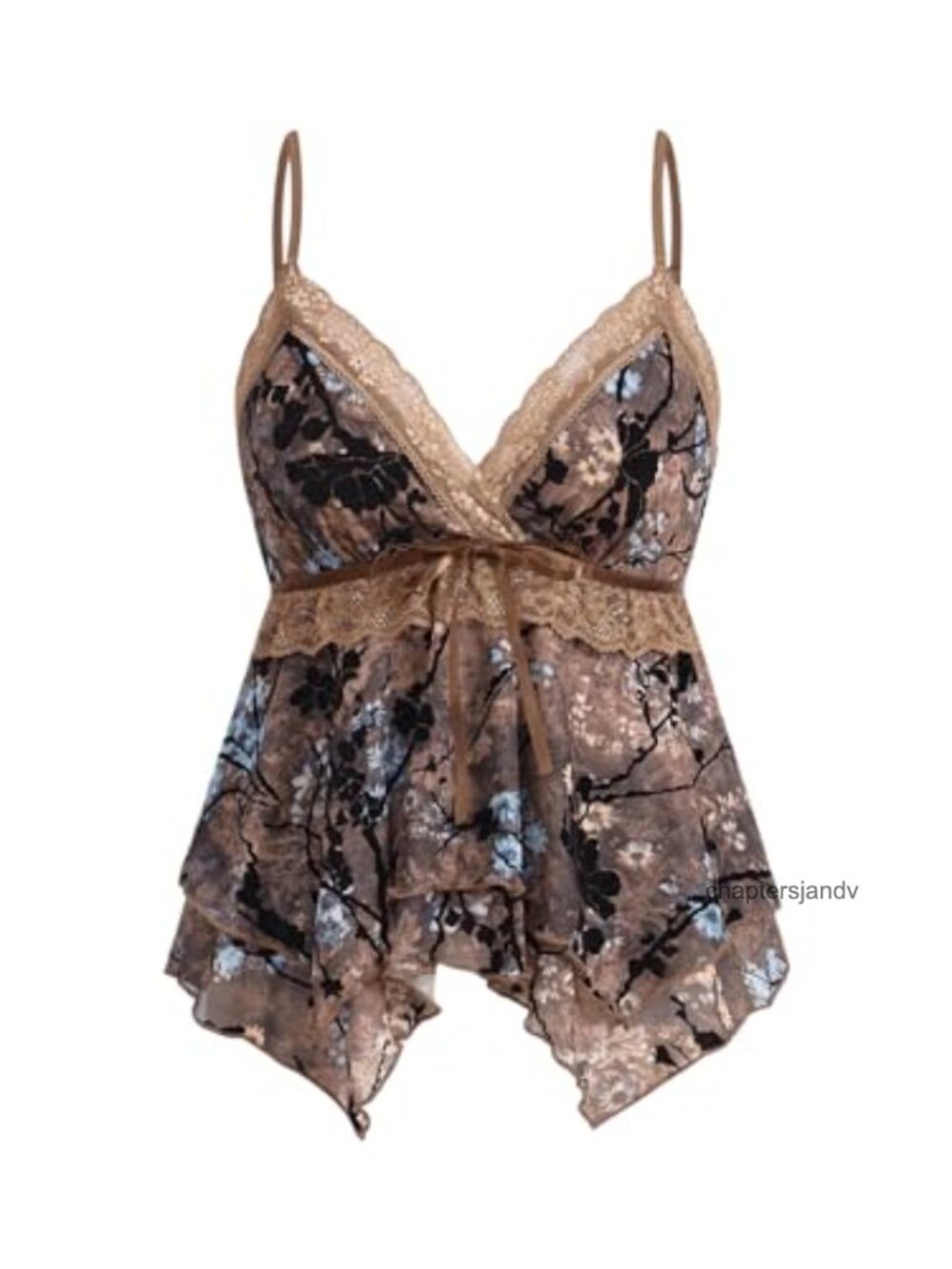 Y2K Babydoll Tank Top Viscose Spaghetti Strap Lace Cute Going Out Shirt